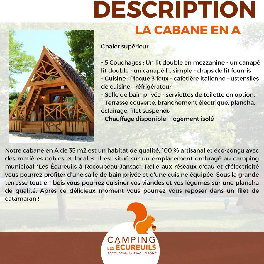 Habitat Createur - Hebergements Insolites Au Camping Municipal "Les Ecureuils" Recoubeau-Jansac Eksteriør bilde